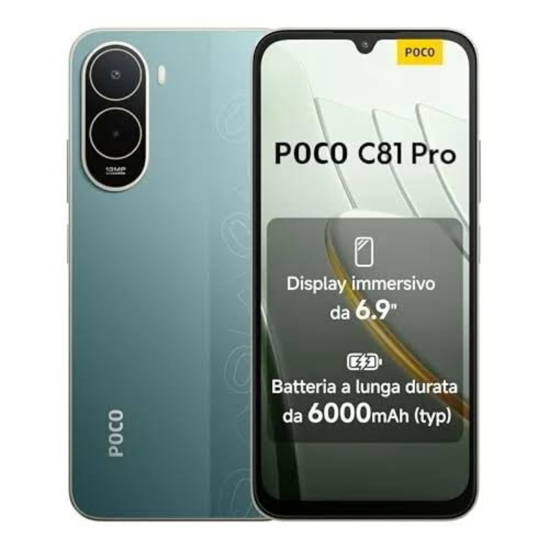Xiaomi poco c81 pro dual sim 6.9 octa core 256gb ram 4gb 4g lte europa grren