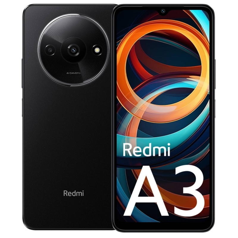 Xiaomi redmi a3 midnight black 3/64gb dual sim - (garanzia italia - no brand)