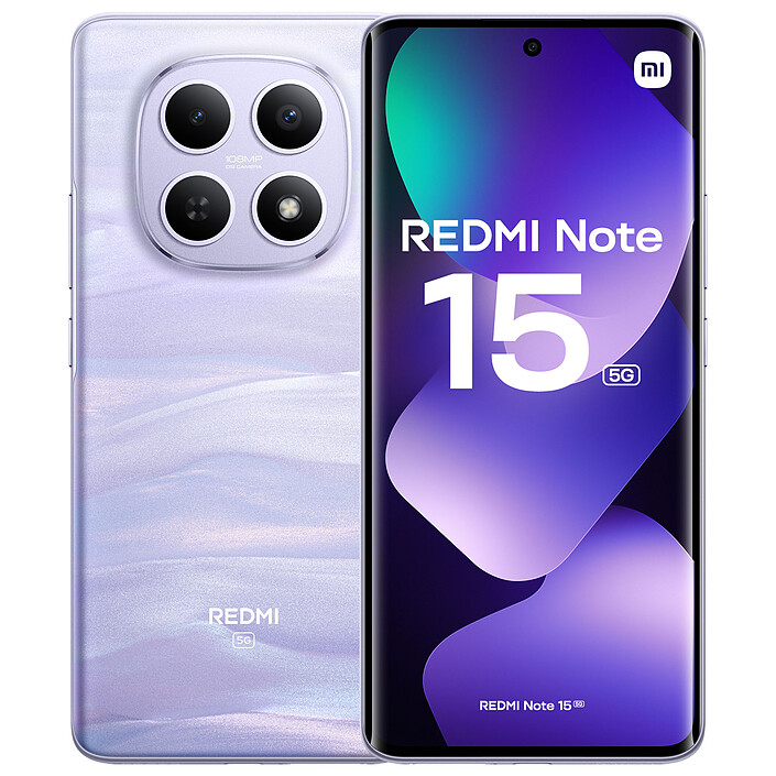 Xiaomi redmi note 15 5g 8gb ram 256gb dual sim purple global version brand