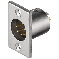 XLR 186-5 G cavo di collegamento XLR M 5 pin Acciaio inossidabile, Connessione integrata XLR 186-5 G cavo di collegamento XLR M 5 pin Acciaio inossidabile, Connessione integrata