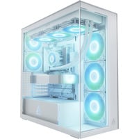 Xtender VG White (Clear Glass) Midi Tower Bianco, Chassis Tower