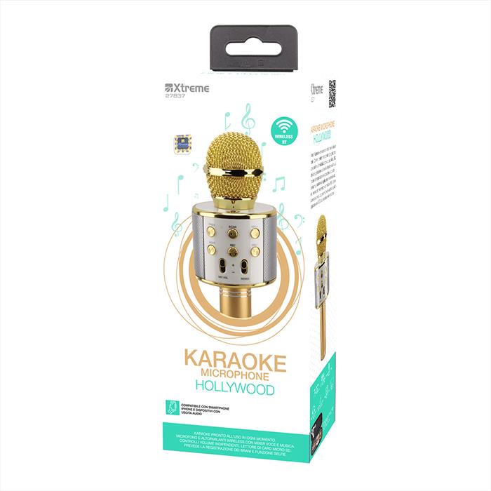 Xtreme - 27837 - Microfono Karaoke Hollywood-nero