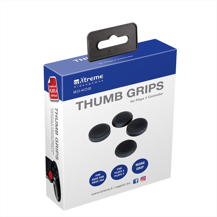 Xtreme - 90402 - Thumb Grips-nero/rosso/bianco/blu/grigio