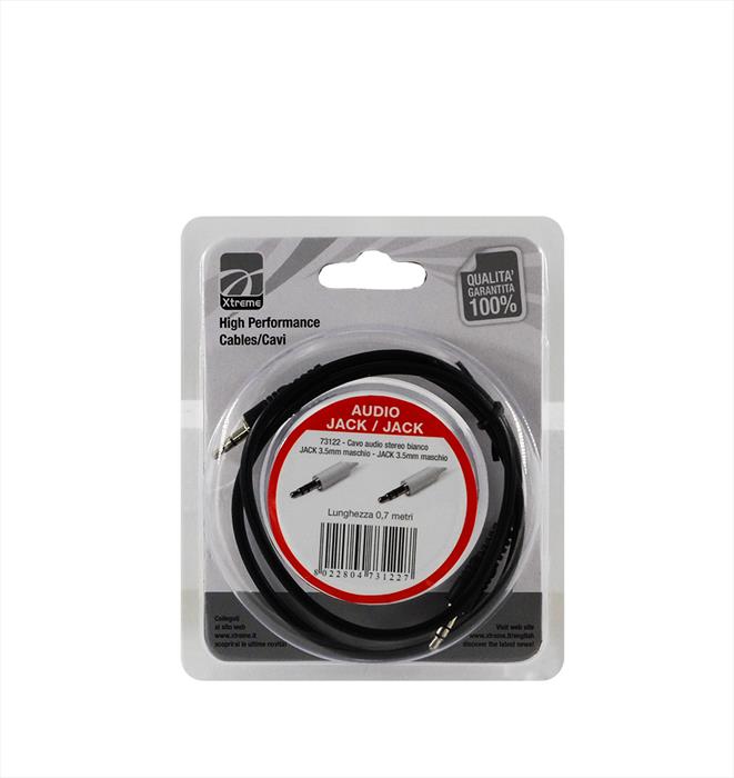 Xtreme - Cavo Audio Jack 3.5st M-nero