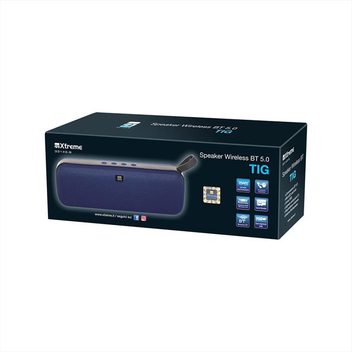 Xtreme - Speaker Wireless Bt 5.0 Tig-blu