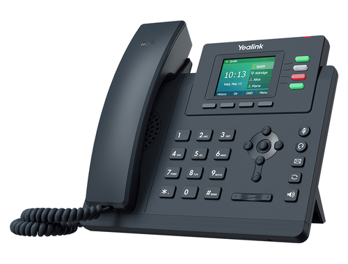 Yealink Telefono Voip 2xlan Gigabit Poe, Audio HD Opus, Display A Colori, 1xrj9, 2 Linee Sip SIP-T33g