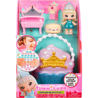 Yummiland Beauty Bag Playset + Lip Gloss Doll - Cupcake Beauty Bag, Gioco figura
