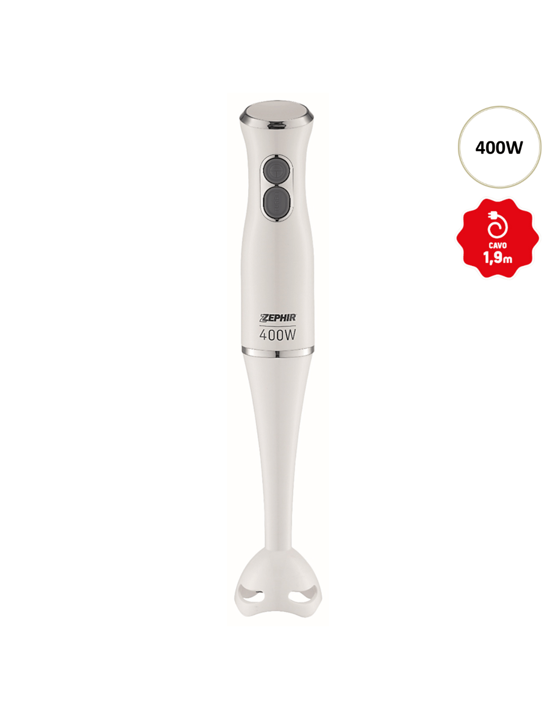 Zephir frullatore ad immersione 400W Zhc82 Bianco