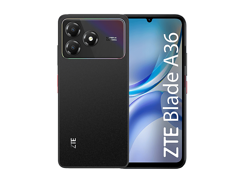ZTE Blade A36 4+128, 128 GB, Black