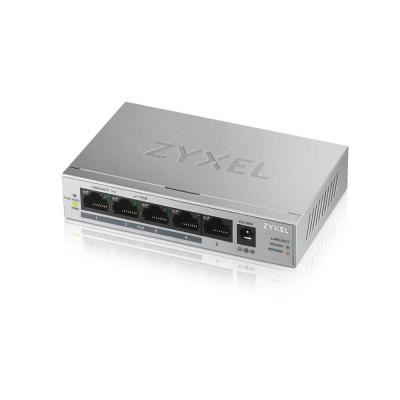 Zyxel GS1005HP - Switch Unmanaged 5 Porte Gigabit (4 POE Erogazione Fino A 60W) Chassis Metallo Desktop GS1005HP-EU0101F Zyxel GS1005HP - Switch Unmanaged 5 Porte Gigabit (4 POE Erogazione Fino A 60W) Chassis Metallo Desktop GS1005HP-EU0101F