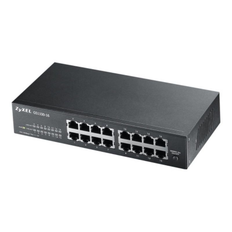 Zyxel gs1100-16 v4 16-port gigabit unmanaged switch