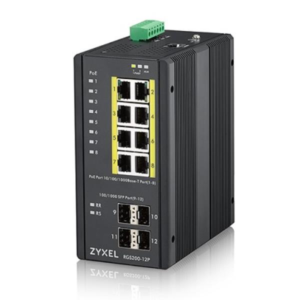 Zyxel Switch 12 Porte Managed, 8 Gbit POE + 4 Sfp RGS200-12P-ZZ0101F Zyxel Switch 12 Porte Managed, 8 Gbit POE + 4 Sfp RGS200-12P-ZZ0101F