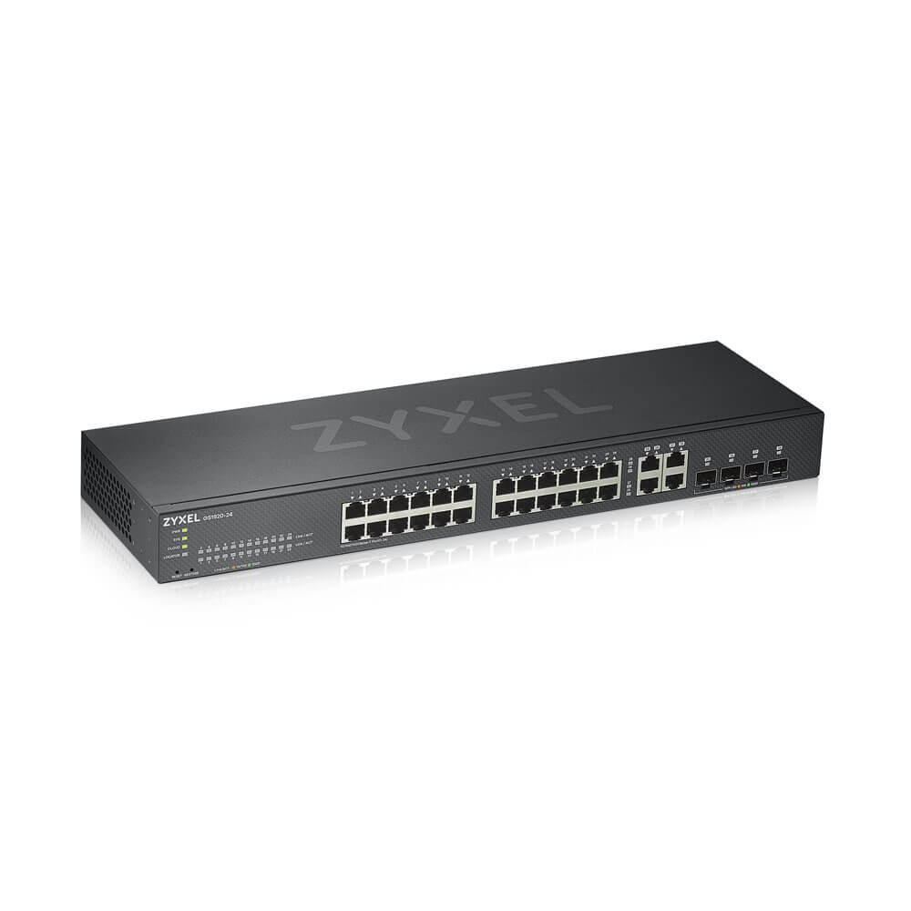 Zyxel Switch Managed Nebulaflex 24 Porte Gigabit + 4 Porte Dual Gigabit Ipv6 Vlan Qos Igmp Desi