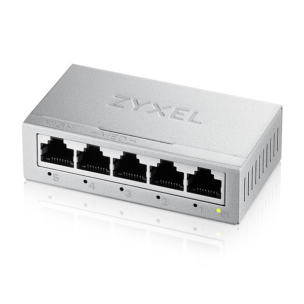 Zyxel Switch Unmanaged Gs-105B V5 5 Porte Gigabit Chassis Metallo Desktop